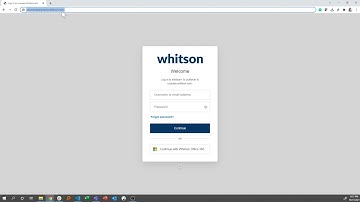 1. whitson+ onboarding - How to login