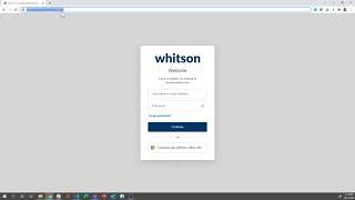 1. whitson+ onboarding - How to login