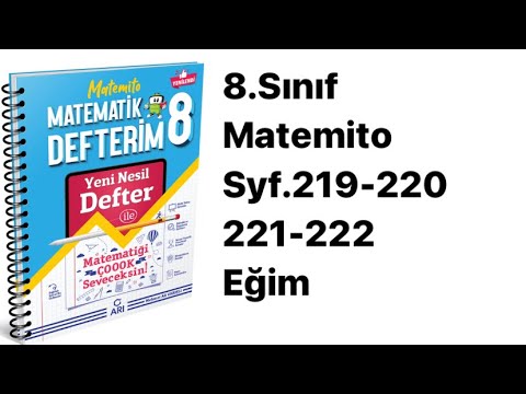 8.SINIF MATEMİTO S.219-220-221-222 EĞİM