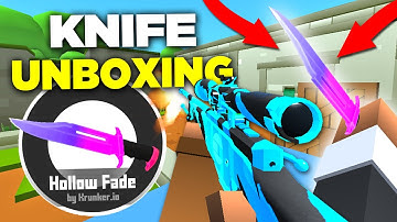INSANE Krunker.io KNIFE Unboxing + NUKES (0.5% chance)