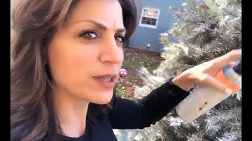 How to Flock Your Artificial Christmas Tree! I