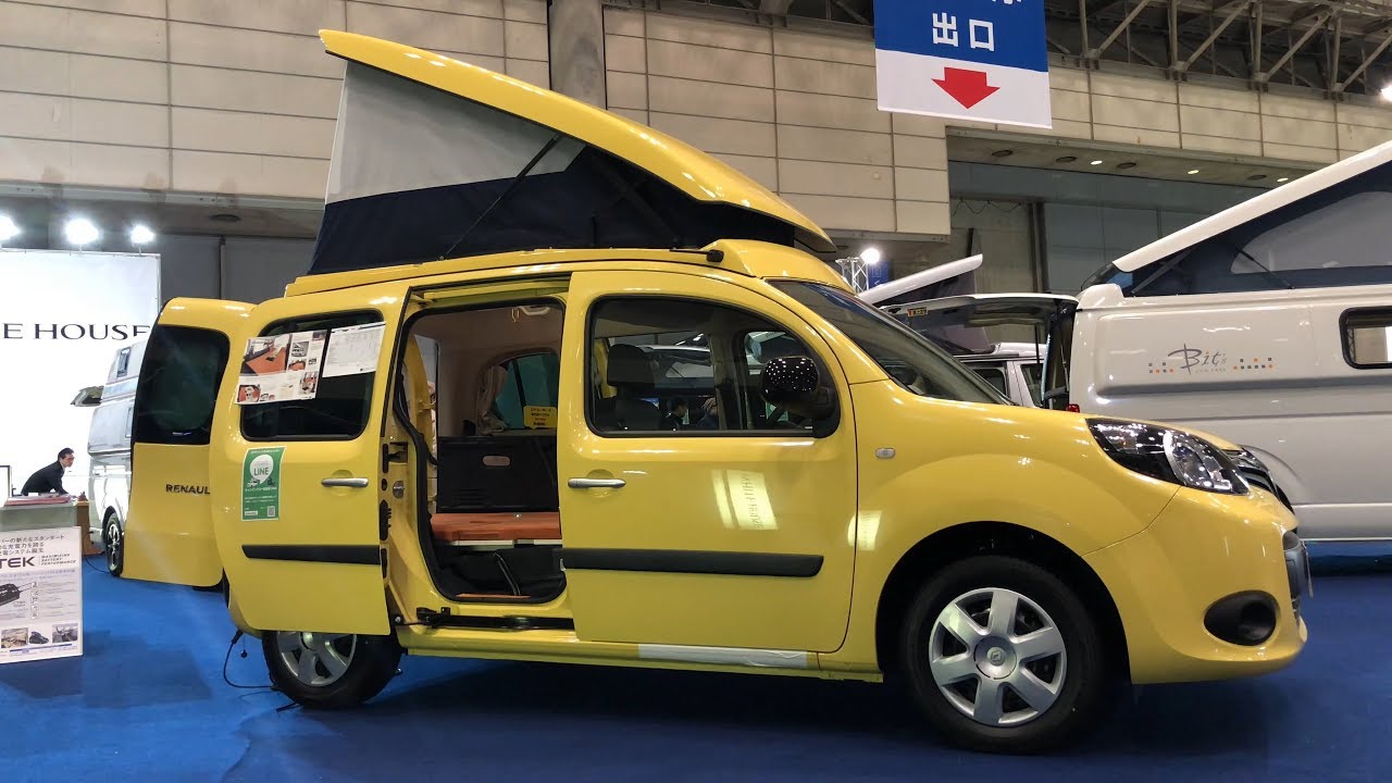 4k60fps 18年最新型 キャンピングカー 普通車 Renault Kangoo ルノーカングー 車中泊 オートキャンプ Japan Camping Car Show Youtube