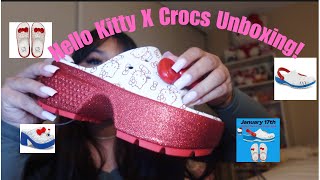 Hello Kitty X Crocs Stomp Slide Unboxing Review!! 50th Anniversary!