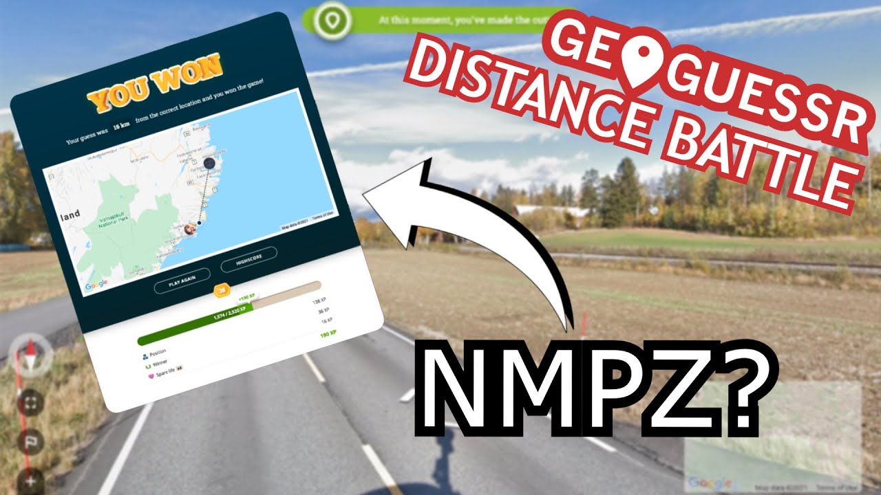 Winning a game of Geoguessr Distance Battle NMPZ? - YouTube