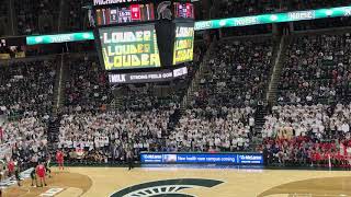 2019 Michigan State Basketball Breslin Center Noise