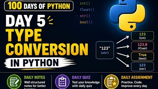 100 Days Of Code | Type Conversion in python | PY2AI