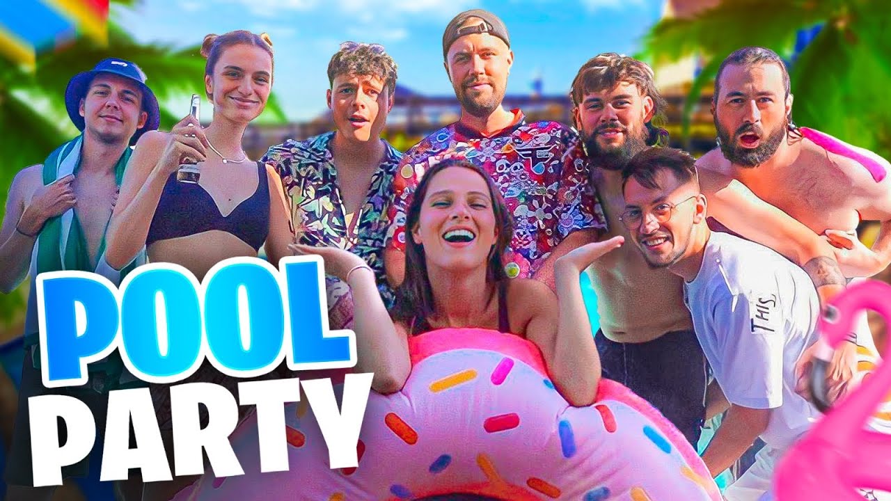 J’organise une pool party à la maison 👙