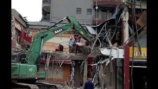 Nema demolishes Java House outlet in Kileleshwa, Nairobi Nema demolishes Java House outlet in Kileleshwa, Nairobi