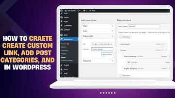 How to Create a Menu, Custom Links & Drop-Down Menu in WordPress | Add Post Categories Easily!