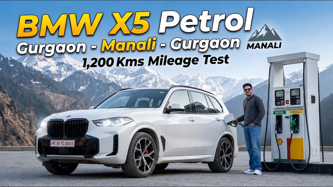 Bmw X5 Xdrive 40i Petrol 1,200 Kms Drive: Gurgaon To Manali - Mileage Test, Comfort & Off Road !! 