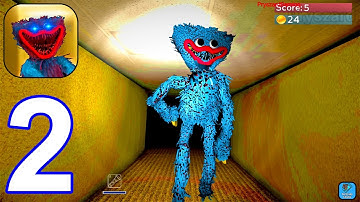 Backrooms Horror Runner Huggy Game - Gameplay Walkthrough Part 2 Run From Huggy (iOS,Android)