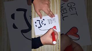 Get Well Soon Card #shorts #youtubeshorts #trending #greetingcard #ytshorts #drawing #getwellsoon