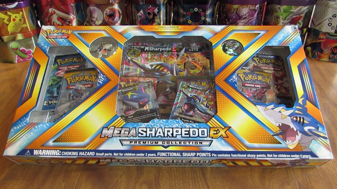 Mega Sharpedo EX Premium Collection Box Opening - YouTube