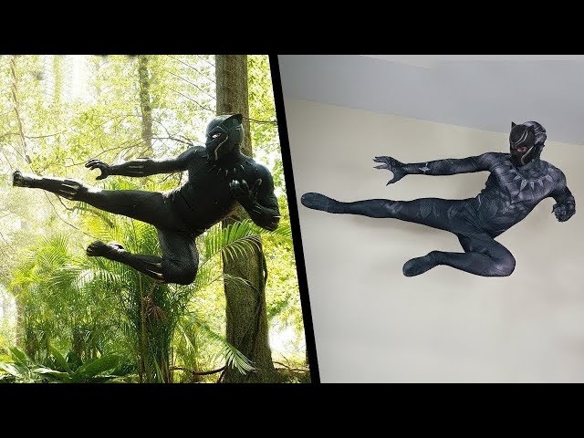 I Tried Black Panther Stunts In Real Life! (Wakanda Forever) class=