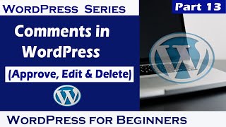 Information Comments in WordPress | How to Approve Delete or Edit Comments in WordPress Guide