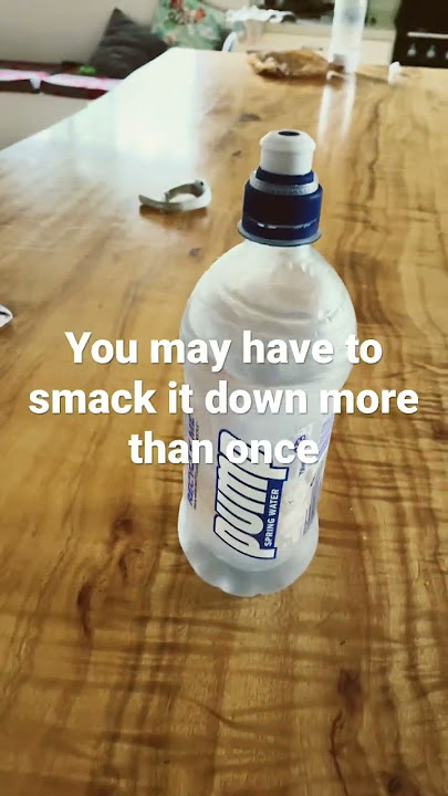 Lad Shows Water In Bottle Instantly Freezing 