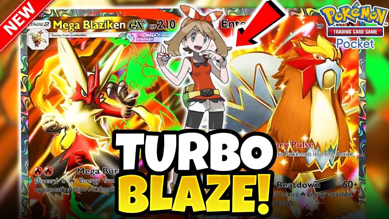 [TURBO] Новая колода Mega Blaziken с Энтеем просто СУПЕР! | Pokemon TCG Pocket