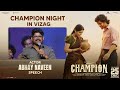 Actor Abhay Naveen Speech | Champion Night in Vizag | Roshan | Anaswara Rajan | Swapna Cinema