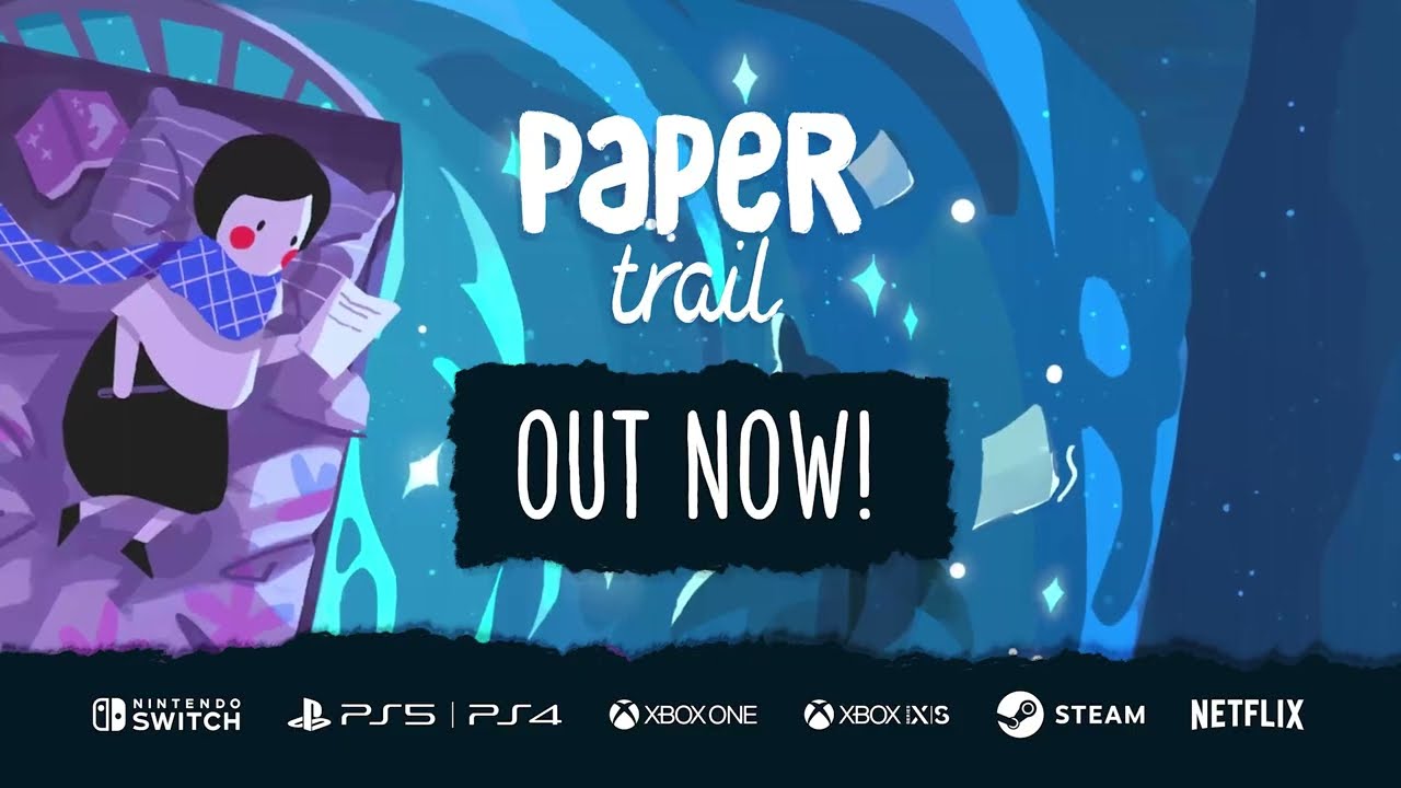 Paper Trail Out Now on Steam, Switch, PS5, PS4, Xbox Series X|S, Xbox One and Netflix Games.