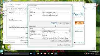JDK path Setting in Windows 10