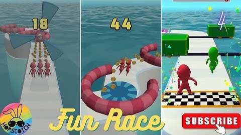 Fun Race 3D - Gameplay 4 Full game walkthrough (Android, iOS) - Relaxing and satisfying 3D game
