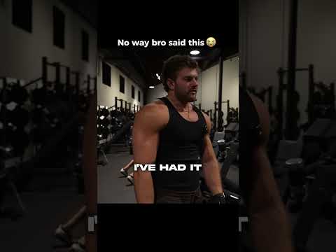@jacobnach on Youtube | What did he say!? 😭#funny #shorts #gym #muscle
