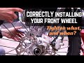Are you doing it right front wheel install on ktm500 excf