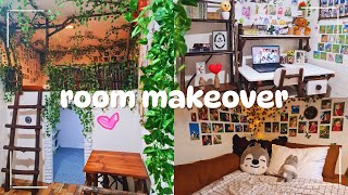 Daily vlog : Room makeover, desk setup, wall decor aesthetic, cozy room | Studio Ghibli vibes 🍂