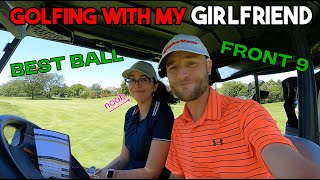 Golfing With My GIRLFRIEND! Can She Play?! Front 9