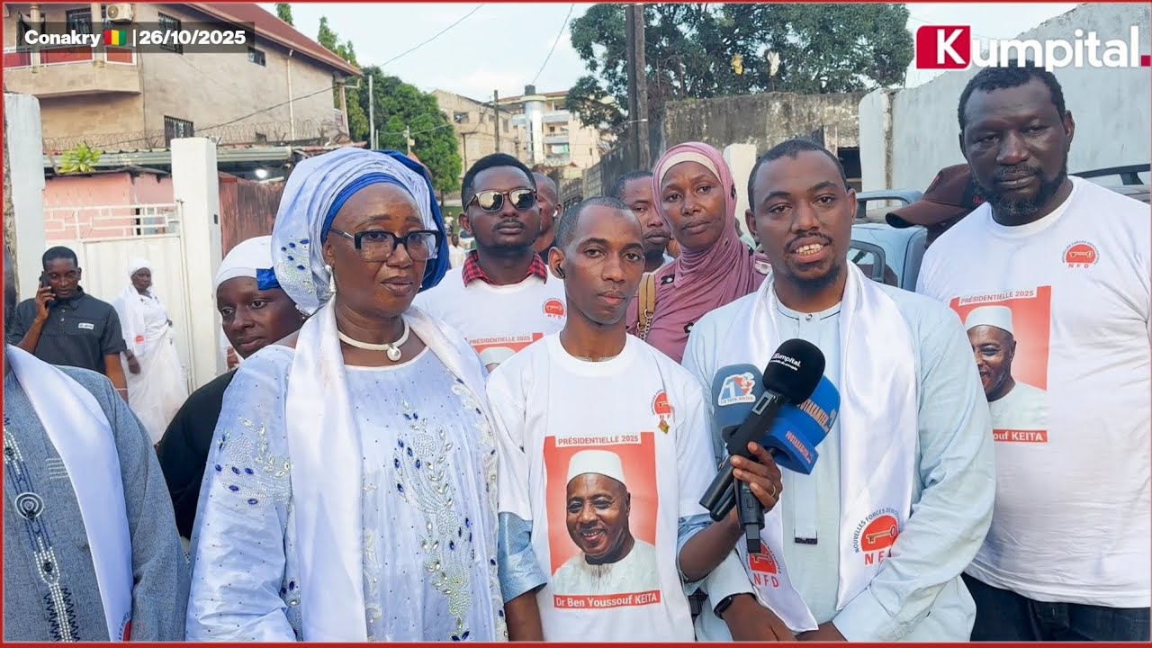 Conakry 🇬🇳 | Le parti NFD investit son candidat pour l’élection présidentielle du 28 décembre 2025.