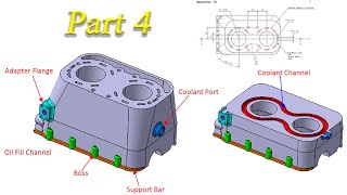 ✅💯✅ Timelapse # 95 : Engine Block Part 4 in Catia