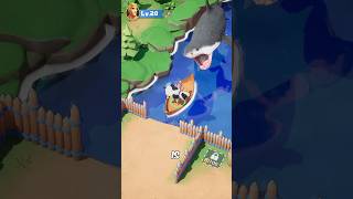 Lords Mobile: Giant Shark vs 2 Cows #viralshort #lordsmobile