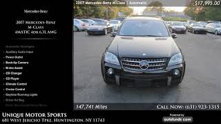 Used 2007 Mercedes-Benz M-Cl Unique Motor Sports, Huntington, Ny - Sold
