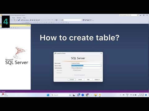 How to Create Table in SQL Server by using query | Part-4 - YouTube