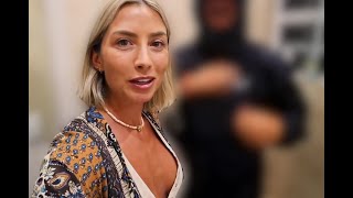 Sailing La Vagabonde s Beautiful Elayna Carausu Shelters From Hurricane in Shower