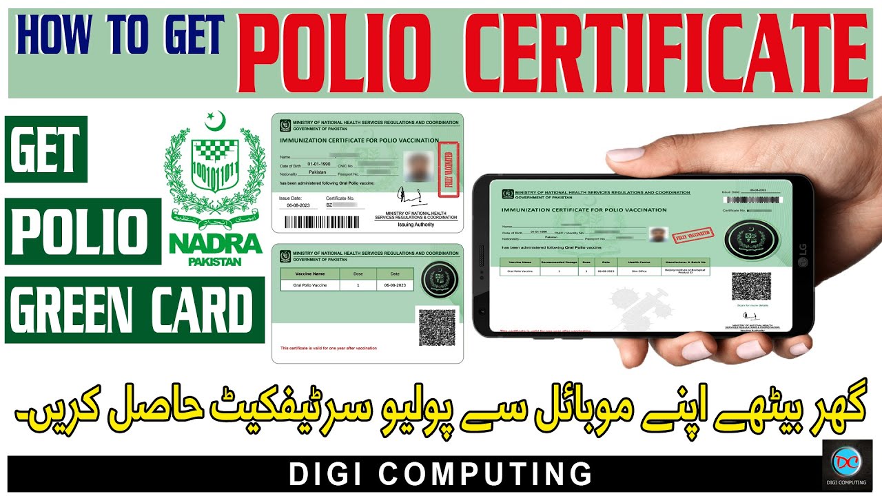Unlocking Travel Dreams: The Ultimate Guide to Obtaining Your Polio Vaccine Certificate | Urdu