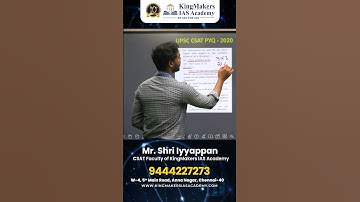 UPSC CSAT Prelims 2020 | Answer Key| SET A | Q.No.13  #upsc #csat #aptitude #kingmakersiasacademy