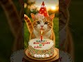 Happy Birthday 🐈 boy🍰🥳🎉#happybirthday #animalintelligence #cat #aicat #aiandcats #ai #kitten#bome