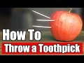 Learning how to throw a toothpick