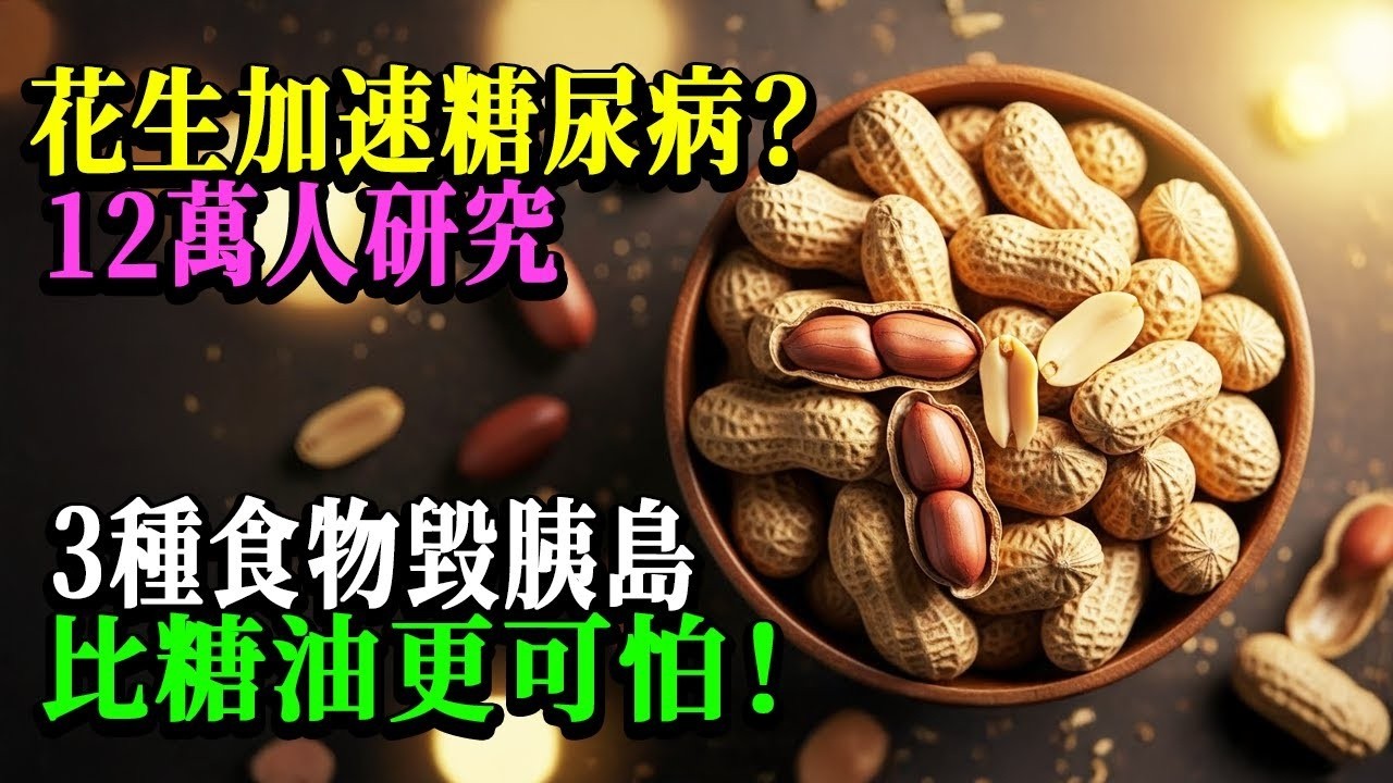 花生竟是糖尿病「加速器」？錯得離譜！12萬人研究驚曝：這樣吃風險狂降24％，真正害慘血管的竟是3種「偽健康食物」，第2種90％台灣人天天在吃！