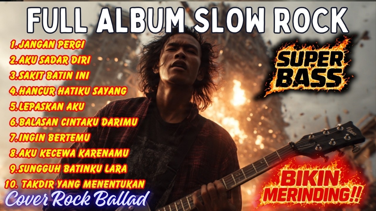💥BIKIN MERINDING ‼️ COVER ROCK TERBAIK | PAS BANGET BUAT YANG LAGI KERJA | SLOWROCK MALAYSIA POPULE