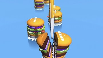 Burger Slice! Very Satisfying And Relaxing ASMR Slicing Game