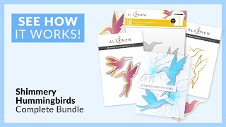 How to best use the Shimmery Hummingbirds Stencil, Hot Foil Plate & Die Set screenshot 5