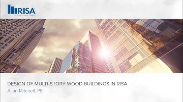 Design of Multi-Story Wood Buildings in RISA
