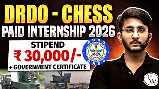 DRDO CHESS Paid Internship 2026 🚨 | Government Certificate &amp; Stipend 🔥| Complete Process Explained
