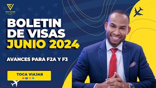 BOLETIN DE VISAS JUNIO 2024 | Visa Bulletin June 2024  Grandes Avances para los F2A y F3