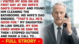 I Found My Son Cleaning Bathrooms... His Father-In-Law Laughed “It’s All He Knows How To Do.” So I…
