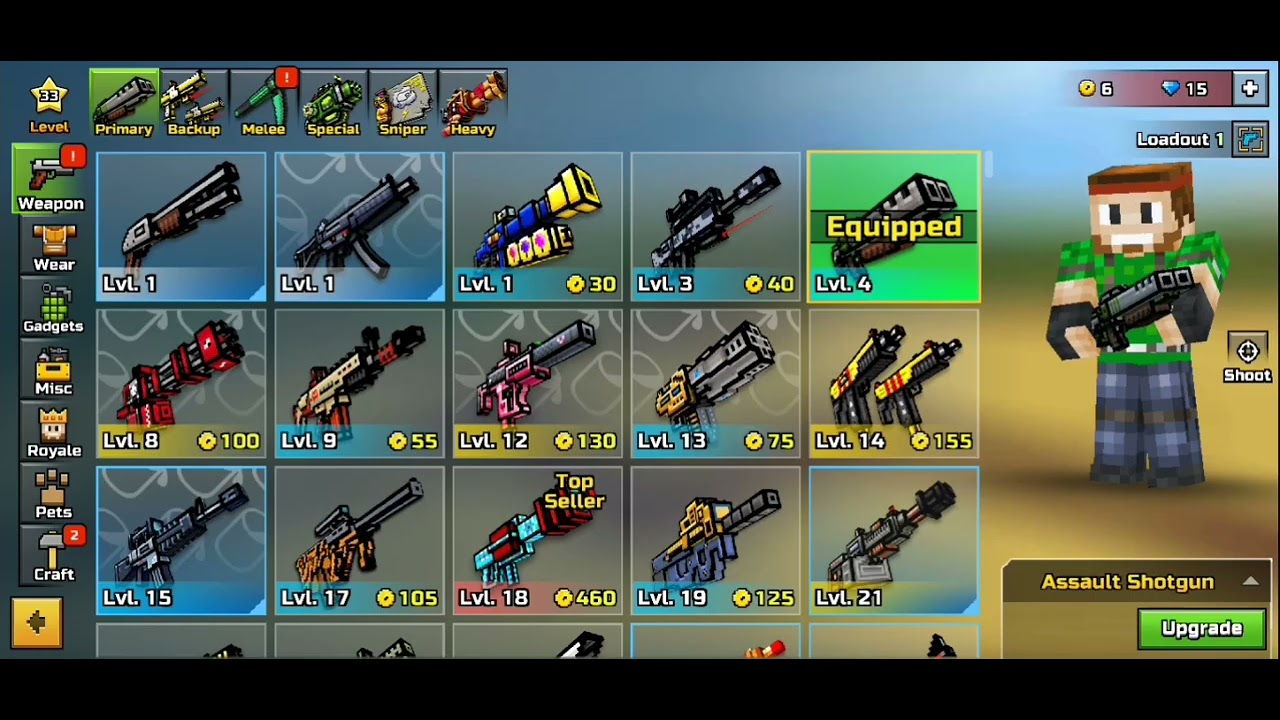 Pixel Gun 3D buying Assault Shotgun