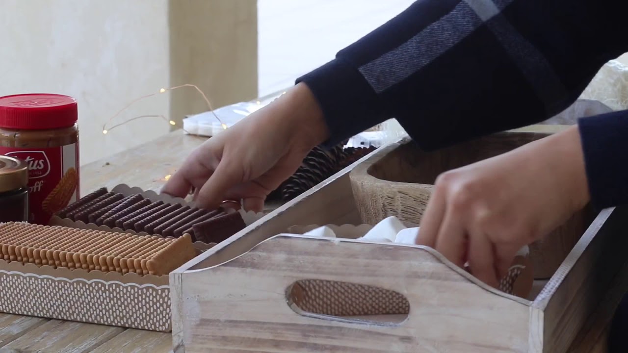 Cute S’mores tray سمورز لجمعات الأطفال