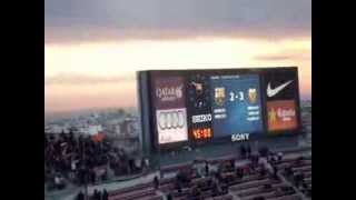 Valencia Fans Celebrate 3X2 Win Against Barcelona